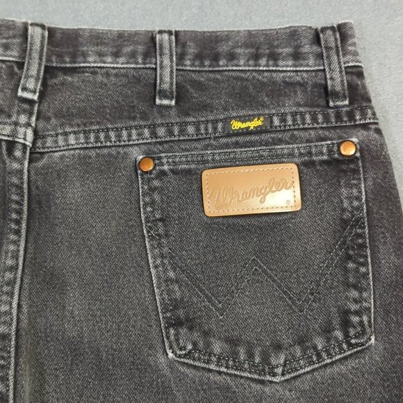 Wrangler Jeans Men's 36x32 Fits 35x31 Black 936WBK Cowboy Cut Slim Fit Western - Picture 1 of 11